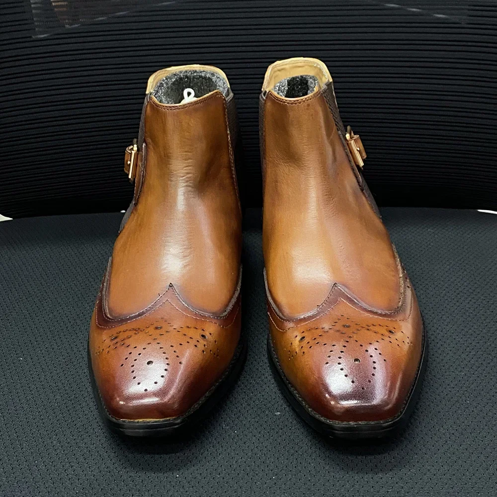 Stivaletti da uomo in vera pel - Men Formal Wear With Boots recensione e prezzo