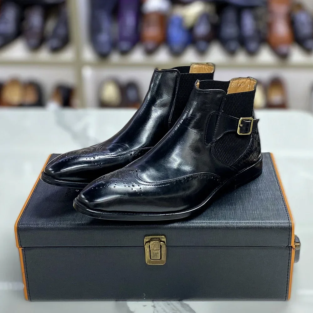 Stivaletti da uomo in vera pel - Men Formal Wear With Boots recensione e prezzo